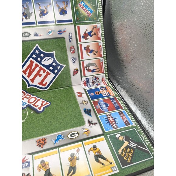 NFL-OPOLY Junior Game Replacement Board And Instructions - Picture 3 of 8